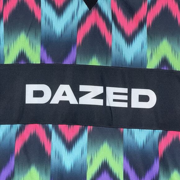 Primark Polo Shirt Mens M Multicolor Golf Performance Dazed Print Short Sleeve - Picture 6 of 10